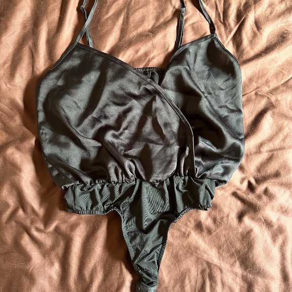 Missguided Tops - Misguided Satin Bodysuit